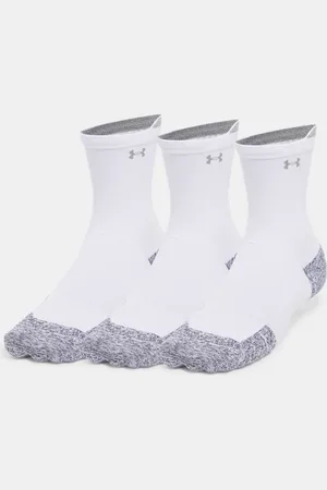 Under Armour Calcetines de media caña ArmourDry® Run Cushion unisex - Paquete de 3 / / Reflectante L