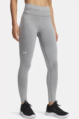 Under Armour Leggings tobilleros Vanish de efecto lavado sin costuras para mujer / Blanco L
