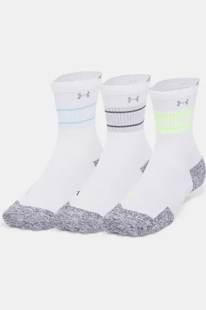 Under Armour Calcetines de media caña ArmourDry® Run Cushion unisex - Paquete de 3 / / Reflectante L
