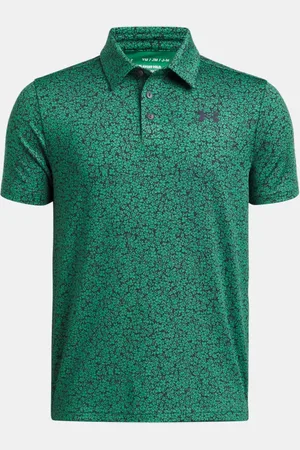 Under Armour Polo con estampado Playoff para niño Team Kelly / Midnight Marino Azul / Midnight Marino Azul YLG (149 - 160 cm)