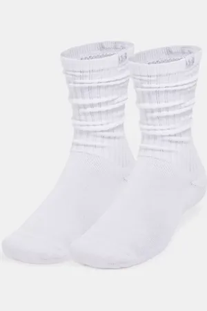 Under Armour Calcetines de algodón fruncidos Sportstyle unisex - Paquete de 2 / / Halo Gris L