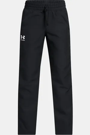 Under Armour Pantalón Rival Woven para niño / Blanco / Blanco YLG (149 - 160 cm)