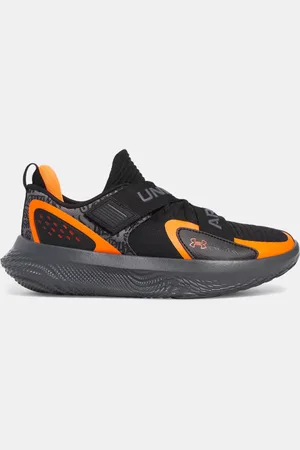 Under Armour Zapatillas de baloncesto FUTR X 4 A unisex / Castlerock / Blaze Naranja 44.5