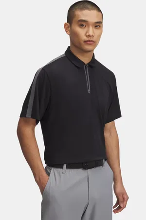 Under Armour Polo con cremallera Drive para hombre / Castlerock / L