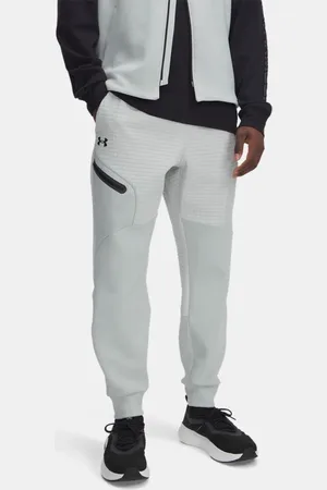 Under Armour Joggers Unstoppable Fleece Grid para hombre Hydro / Negro L