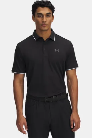 Under Armour Polo Playoff 3.0 Rib para hombre / Blanco / Castlerock L