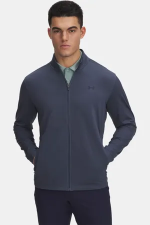 Under Armour Chaqueta con cremallera completa Drive para hombre Downpour / Midnight Marino Azul L