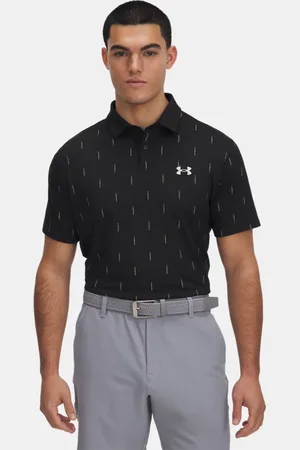 Under Armour Polo estampado Tee To Green para hombre / Summit Blanco L