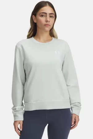 Under Armour Sudadera Rival Terry para mujer Hydro / Blanco L