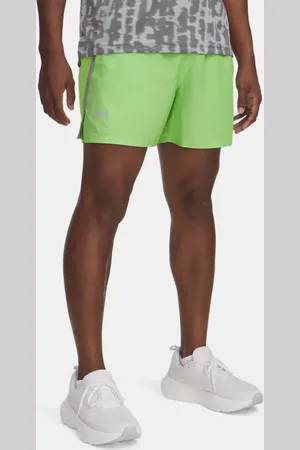 Under Armour Pantalón corto de 13 cm Launch para hombre Cyber / Silica / Reflectante 3XL
