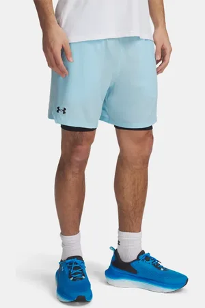 Under Armour Pantalón corto Vanish Woven 2-in-1 para hombre Stream / Negro 3XL