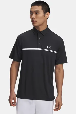 Under Armour Polo Playoff 3.0 Stripe para hombre / Summit Blanco / Blanco L