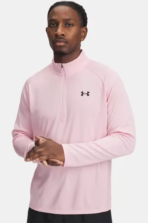 Under Armour Parte de arriba texturizada con media cremallera Tech™ para hombre Prime / / Negro L