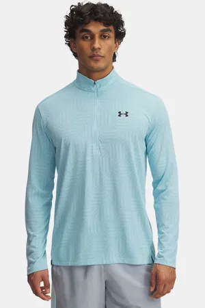 Under Armour Sudadera de media cremallera Tech™ Vent Geotessa para hombre Stream / Negro L