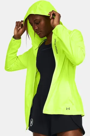 Under Armour Chaqueta OutRun The Storm para mujer High Vis / Reflectante L