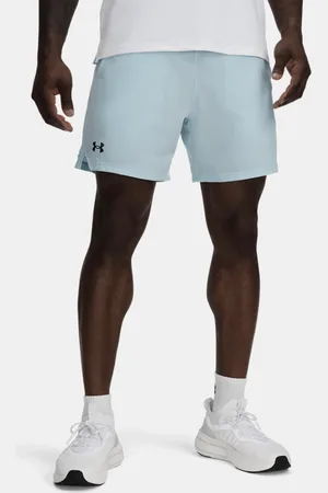 Under Armour Pantalón corto de 15 cm Vanish Woven para hombre Stream / Negro 3XL