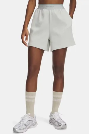 Under Armour Pantalón corto acanalado Meridian para mujer Hydro / Silica L
