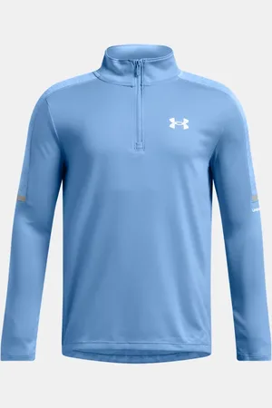 Under Armour Parte de arriba con cremallera de ¼ Tech™ Utility para niño Harbor / Stream / Blanco YLG (149 - 160 cm)