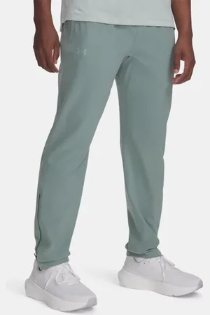 Under Armour Pantalón OutRun The Storm para hombre Silica / High Vis Amarillo / Reflectante L