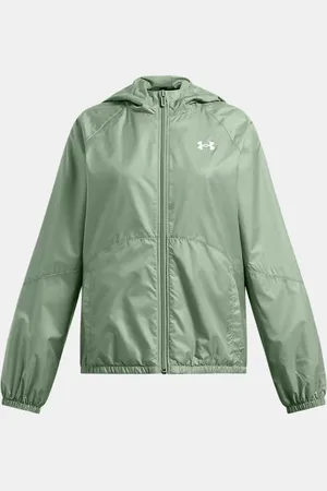 Under Armour Chaqueta cortavientos SportStyle para niña Silica / Blanco YLG (149 - 160 cm)