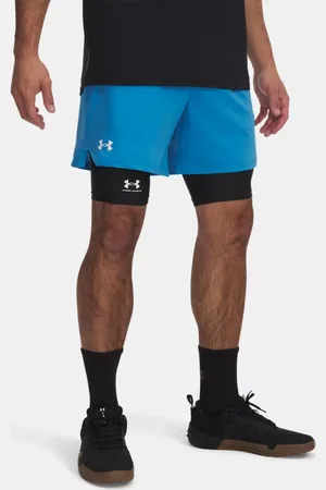 Under Armour Pantalón corto de 15 cm Vanish Woven para hombre Ether / Blanco 3XL