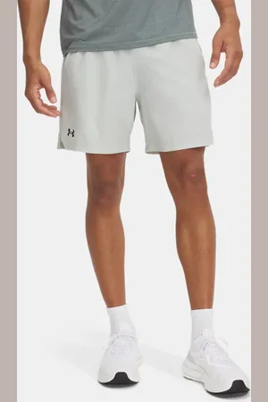 Under Armour Pantalón corto de 15 cm Vanish Woven para hombre Hydro / Negro 3XL