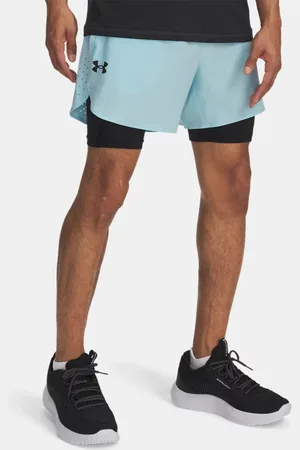Under Armour Pantalón corto 2 en 1 Vanish Elite para hombre Stream / Negro 3XL