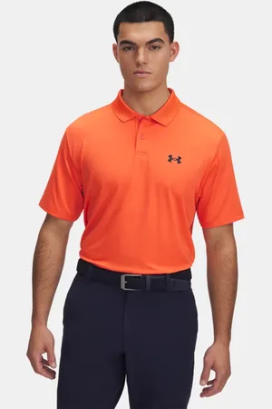 Under Armour Polo Matchplay para hombre Fire / Midnight Marino Azul L