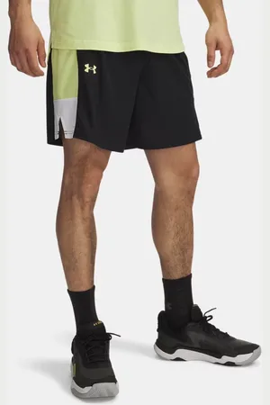 Under Armour Pantalón corto de 18 cm Zone para hombre / Sonic Amarillo / Sonic Amarillo L