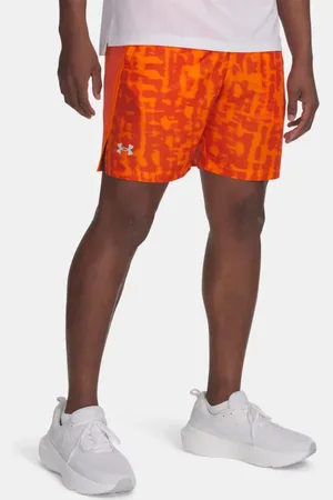 Under Armour Pantalón corto de 18 cm Launch para hombre Solar / Reflectante L