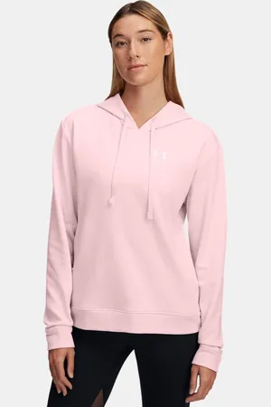 Under Armour Sudadera con capucha Rival Terry para mujer Prime / Blanco L