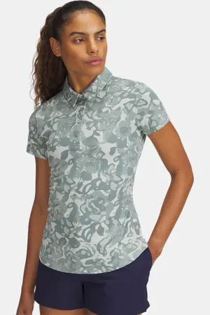 Under Armour Polo Playoff 3.0 Printed para mujer Silica / Silica M