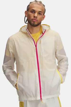 Under Armour Chaqueta Launch Trail para hombre Piedra / Sandstorm / Reflectante 3XL