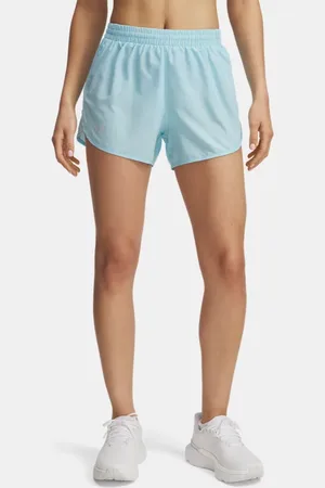 Under Armour Pantalón corto de 7 cm Fly-By para mujer Stream / Stream / Reflectante L