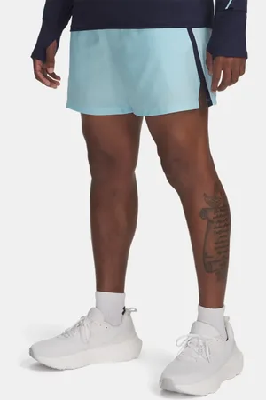 Under Armour Pantalón corto de 13 cm Launch para hombre Stream / Midnight Marino / Reflectante 3XL