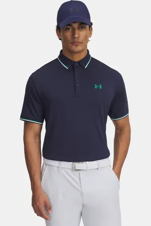 Under Armour Polo Drive Souvenir para hombre Midnight Marino / Team Kelly Verde L