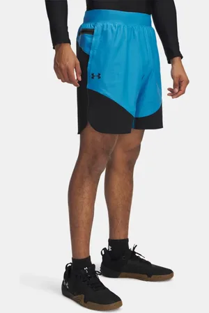 Under Armour Pantalón corto Vanish Elite Hybrid para hombre Ether / Negro / Negro 3XL