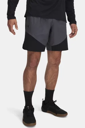 Under Armour Pantalón corto Vanish Elite Hybrid para hombre Castlerock / Negro / Negro 3XL