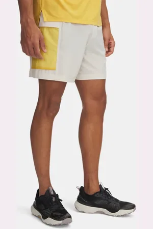 Under Armour Pantalón corto de 13 cm Launch Trail para hombre Piedra / Reflectante 3XL