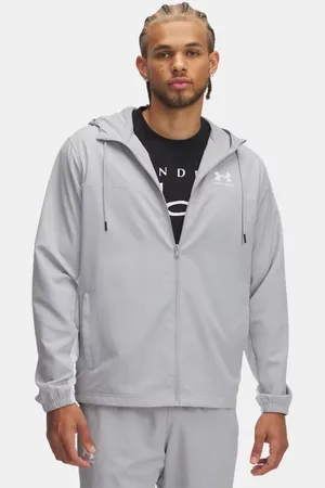 Under Armour Chaqueta cortavientos Rival Woven para hombre Mod / Mod / Blanco 3XL