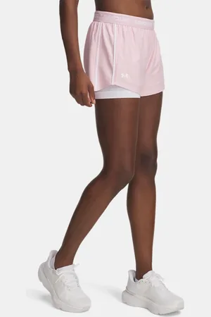 Under Armour Pantalón corto 2 en 1 Tech™ Play Up para mujer Prime / Blanco / Blanco L