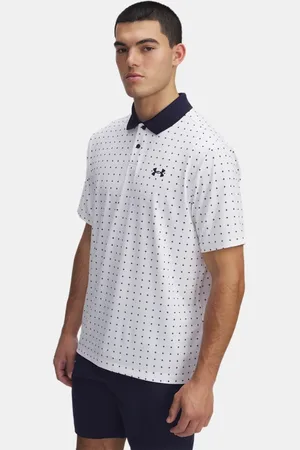 Under Armour Polo con estampado Matchplay para hombre / Midnight Marino Azul / Midnight Marino Azul L