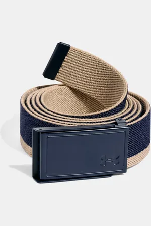 Under Armour Cinturón tejido Drive Stretch para mujer Midnight Marino / Khaki Base / Midnight Marino TALLA ÚNICA