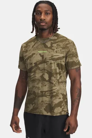 Under Armour Camiseta de manga corta Project Rock Iso-Chill para hombre Bayou / Hyper Verde 3XL