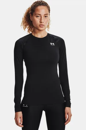 Under Armour Camiseta de manga larga de compresión HeatGear® para mujer / Blanco M