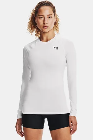 Under Armour Camiseta de manga larga de compresión HeatGear® para mujer / Negro L
