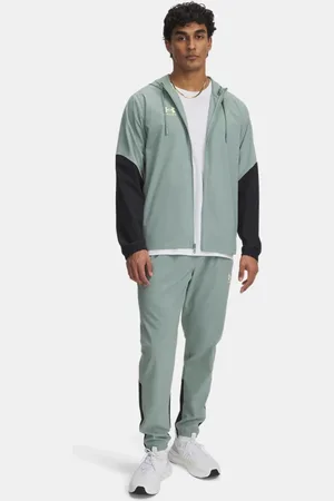 Under Armour Chándal Challenger Pro para hombre Silica / Negro / Sonic Amarillo L