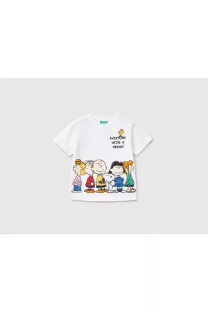 Benetton Camisetas y Tops - Camiseta De Los Peanuts De Manga Corta