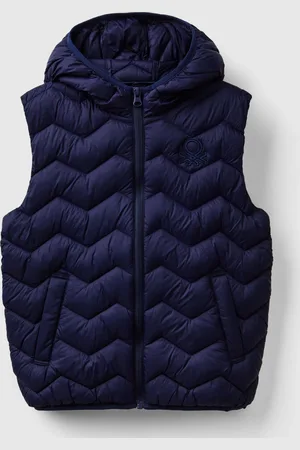 Benetton Chaleco Acolchado Con Capucha