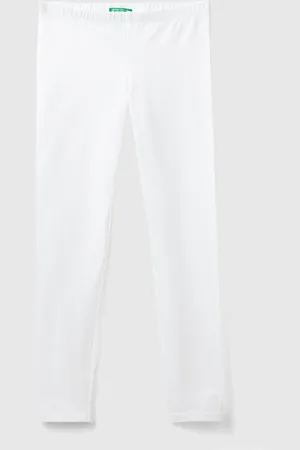 Benetton Leggings De Algodón Elástico Con Logotipo